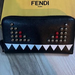 Fendi Monster Studded Wallet
